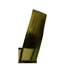 Miss Circle Corsets Yanis Olive Velvet Mesh Corset Gown