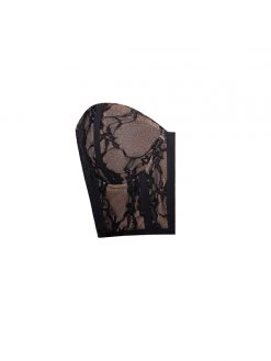 Miss Circle New Romantics Stretch Black Lace Cropped Top Tops