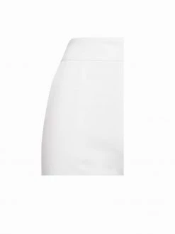 Miss Circle Vayla White Skinny Fit Crepe Trousers Bottoms