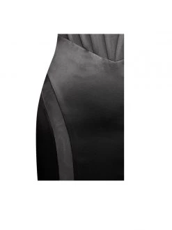 Miss Circle Corsets Gretta Black Mesh Corset Satin Dress