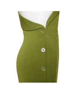 Miss Circle Zola Olive One Sleeve Blazer Dress Sale