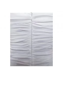 Miss Circle New In Kasey White Lace Up Halter Neck Puff Sleeve Dress