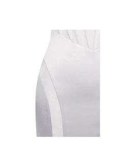 Miss Circle Gretta White Mesh Corset Satin Dress