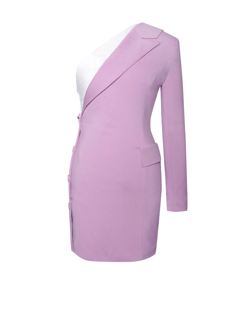 Miss Circle Zola Mauve One Sleeve Blazer Dress Sale