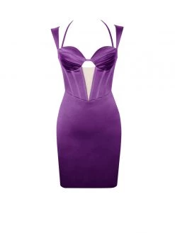 Miss Circle Amari Dahlia Satin Corset Dress Corsets