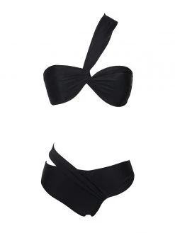 Miss Circle Lucila Black One Shoulder Bikini Bottom