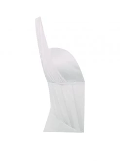 Miss Circle Gretta White Mesh Corset Satin Dress