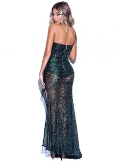 Miss Circle Umme Sequin Emerald Green Gown