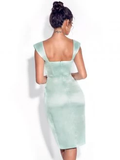 Miss Circle Hedy Mint Satin Corset Dress Corsets