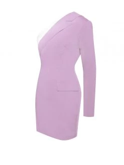 Miss Circle Zola Mauve One Sleeve Blazer Dress Sale