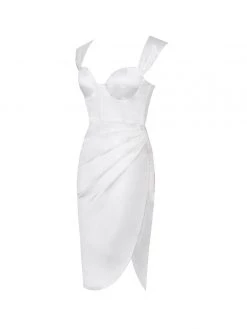 Miss Circle Hedy White Satin Corset Dress Corsets