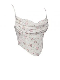 Miss Circle Corsets Nora White Flora Corset Top