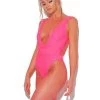 Miss Circle Swim Collection Shannon Neon Pink Diamond Crystal Fishnet Grid Mini Dress Bikini Cover Up