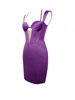 Miss Circle Amari Dahlia Satin Corset Dress Corsets