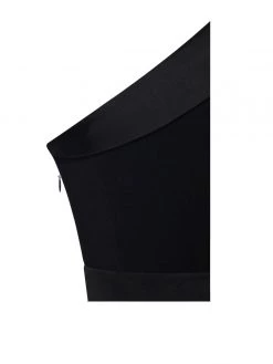 Miss Circle Silver Night One Sleeved Sequin Crepe Tuxedo Blazer Dress Dresses