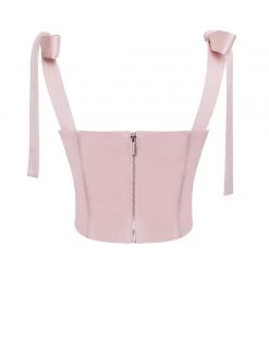 Miss Circle Corsets Teyana Pink Satin Corset Top