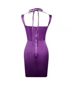 Miss Circle Amari Dahlia Satin Corset Dress Corsets