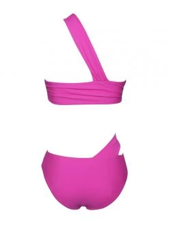 Miss Circle Lucila Pink One Shoulder Bikini Top
