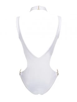 Miss Circle Mykonos White Cutout One Piece Swimsuit