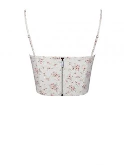 Miss Circle Corsets Nora White Flora Corset Top