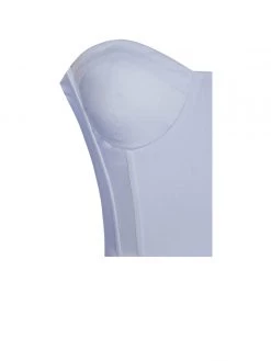 Miss Circle Corsets Kalani Blue Puff Sleeve Corset Top