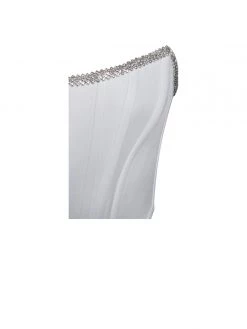 Miss Circle Corsets Melanie White Corset Top With Crystal Trim