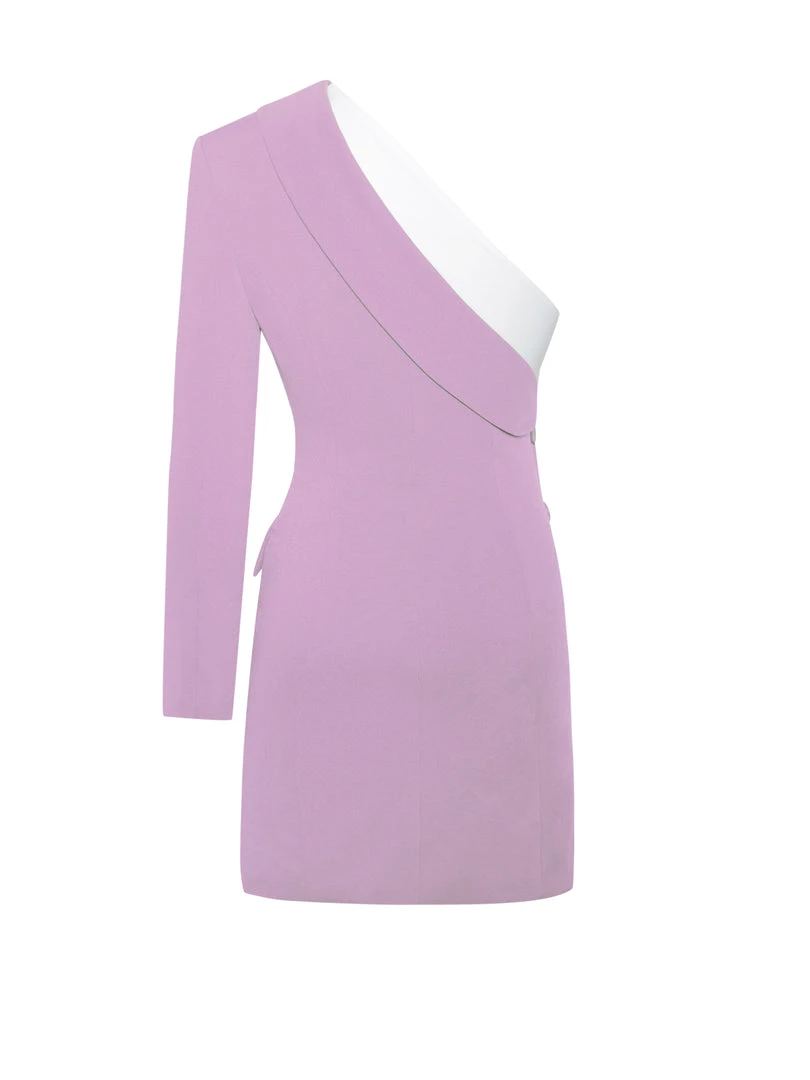 Miss Circle Zola Mauve One Sleeve Blazer Dress Sale