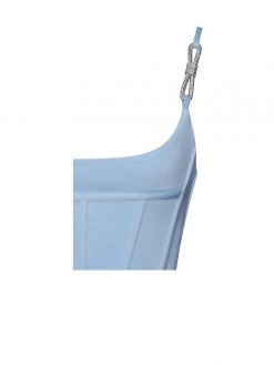 Miss Circle Corsets Tristyn Baby Blue Crystal Strap Corset Top