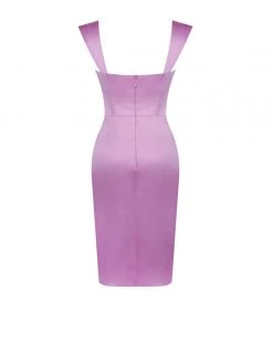 Miss Circle Hedy Light Orchid Satin Corset Dress