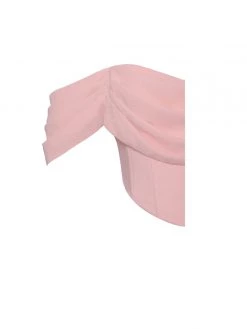 Miss Circle Tia Salmon Pink Off Shoulder Corset Top Corsets