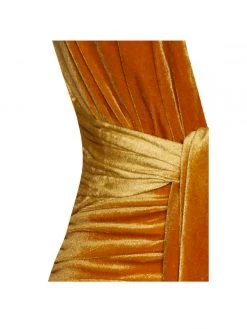 Miss Circle Infinite Love Deep V Velvet Dress With Strap