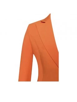 Miss Circle Freya Orange Crystal Fringe Blazer Dress