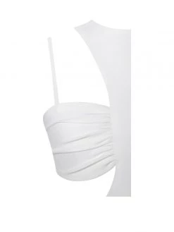 Miss Circle Ruthie White Cutout Dress Dresses