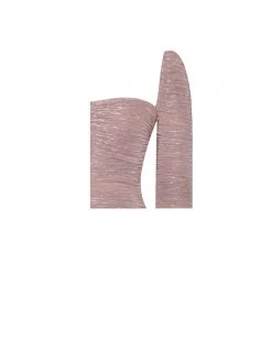 Miss Circle Sorrel Rose Gold Ruched Chiffon Long Maxi Dress