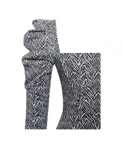 Miss Circle Petra Herringbone Puff Long Sleeve Dress