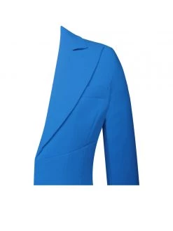 Miss Circle Flattery Blue Long Sleeve Blazer Dress New In