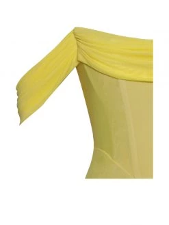 Miss Circle Weslee Lemon Off Shoulder Mesh Corset Dress Corsets