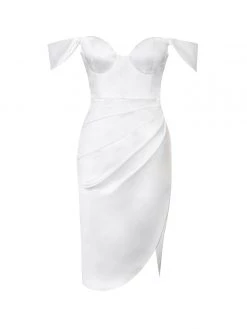 Miss Circle Hedy White Satin Corset Dress Corsets