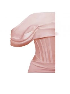 Miss Circle Sabrina Blush Mesh Satin Corset Dress Corsets