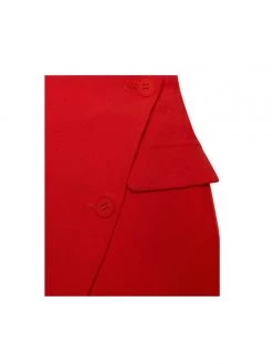 Miss Circle Bottoms Dalia Red Asymmetrical Mini Skirt