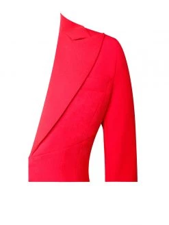 Miss Circle Flattery Red Long Sleeve Blazer Dress New In