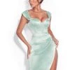 Miss Circle Hedy Mint Satin Corset Dress Corsets