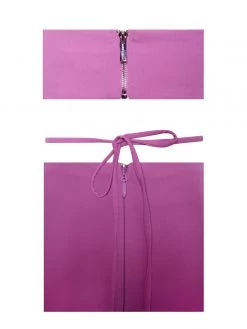 Miss Circle Neva Fuchsia Cutout Strappy Jumpsuit