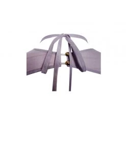 Miss Circle Flora Purple Mesh Long Sleeve Dress Dresses