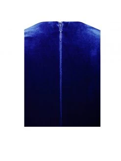 Miss Circle Tamara Royal Blue Long Sleeve Corset Velvet Dress