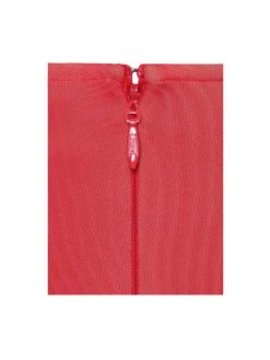 Miss Circle Weslee Red Off Shoulder Mesh Corset Dress