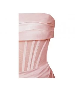 Miss Circle Sabrina Blush Mesh Satin Corset Dress Corsets