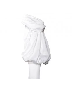 Miss Circle Corsets Evie White Satin Puff Sleeve Corset Top