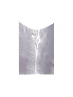 Miss Circle Montego White Satin Side Slit Dress Sale