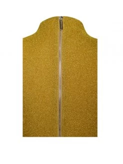 Miss Circle Dresses Payson Gold Long Sleeve Metallic Jersey Cutout Dress